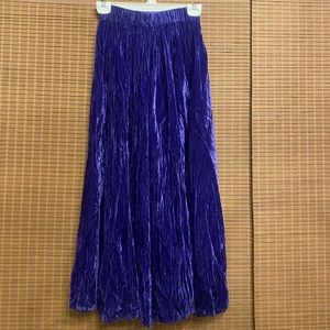 Sedona Clothing Company One Size Fits All Purple Velvet Southwest Style Skirt